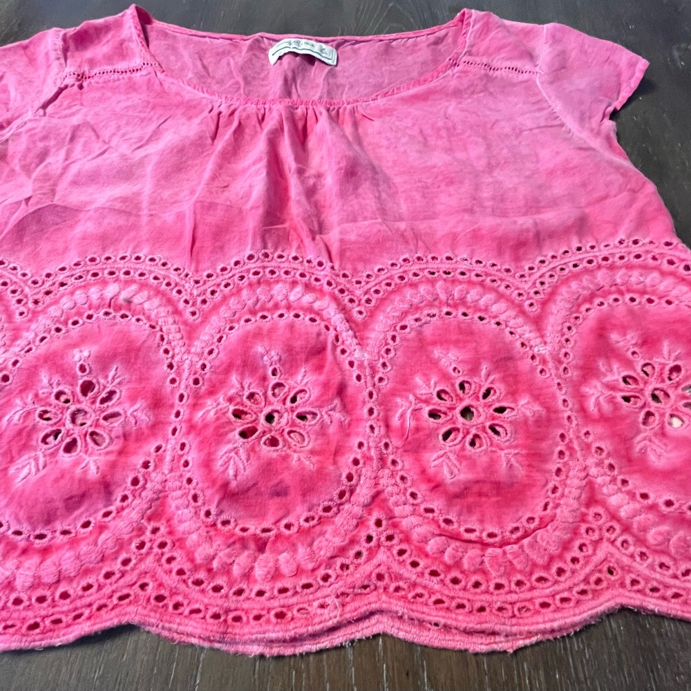 Abercrombie and Fitch Pink Floral Top